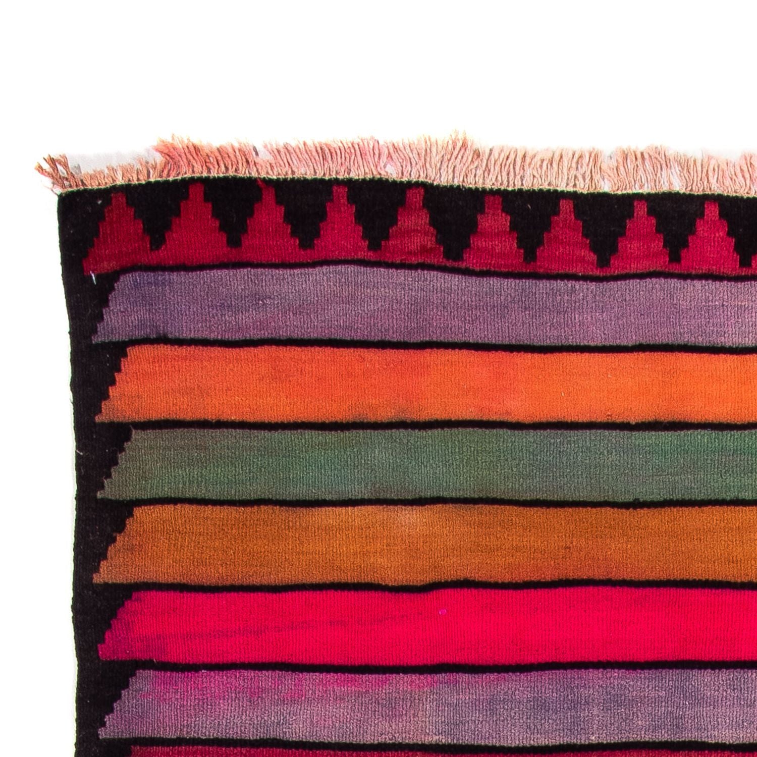 Tappeto corsia Tappeto Kelim - Vecchio - 330 x 150 cm - multicolore