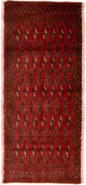 Tappeto Turkaman - 130 x 60 cm - rosso