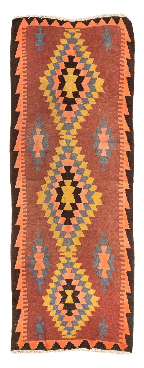 Tappeto corsia Tappeto Kelim - Vecchio - 295 x 115 cm - multicolore