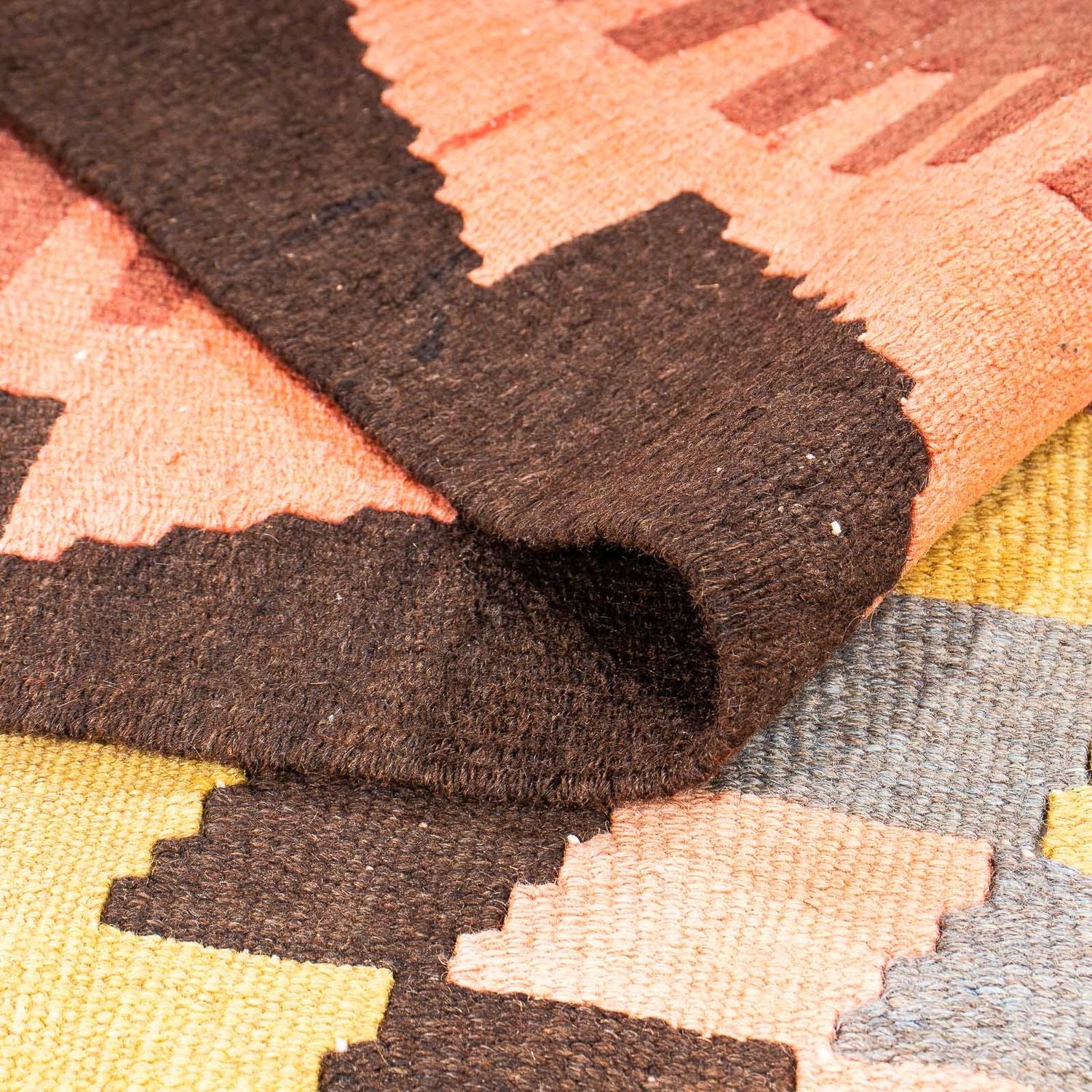 Tappeto corsia Tappeto Kelim - Vecchio - 295 x 115 cm - multicolore