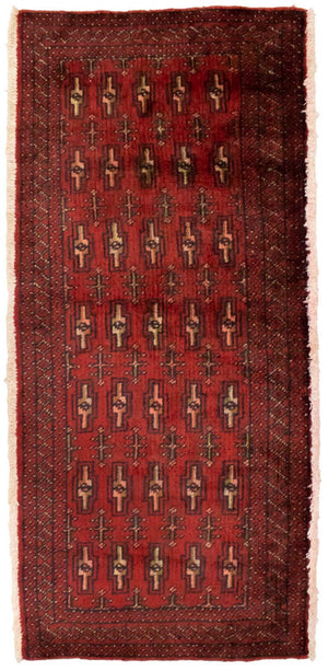 Tappeto Turkaman - 130 x 60 cm - rosso