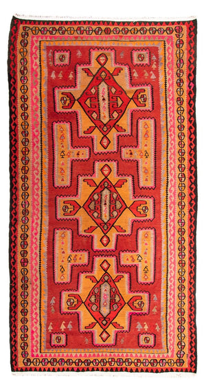 Tappeto Kelim - Vecchio - 350 x 190 cm - multicolore