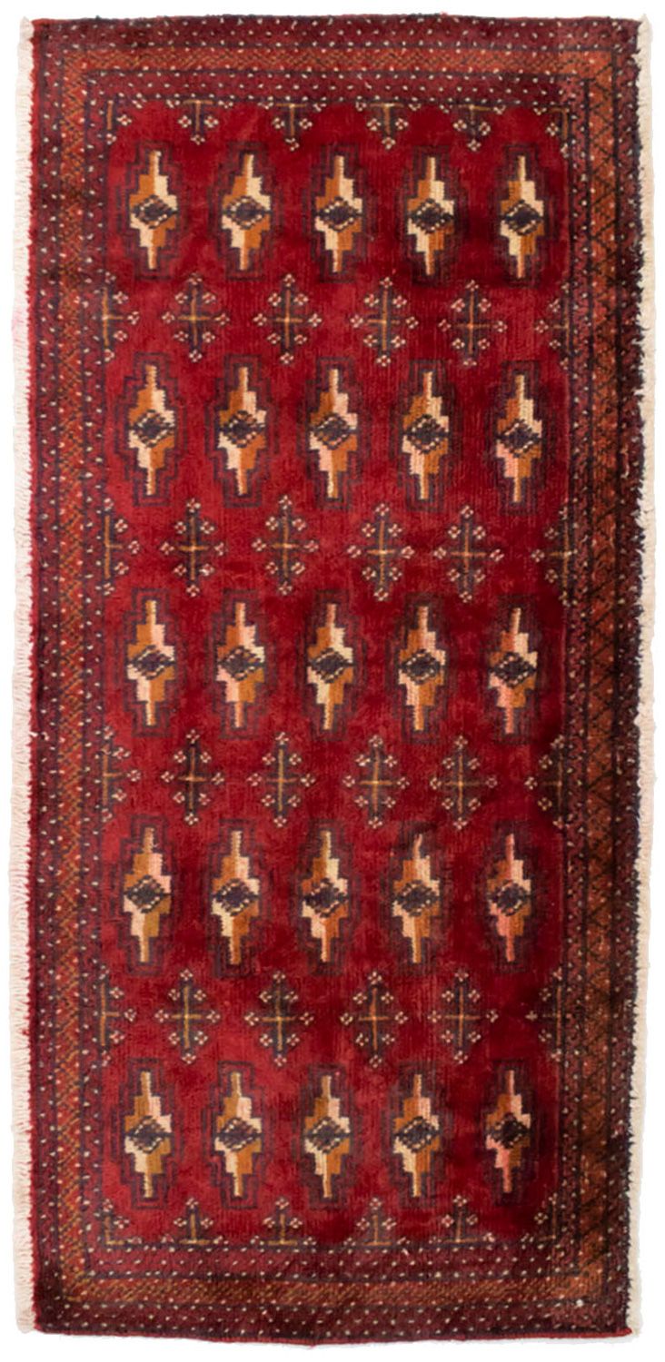 Tappeto Turkaman - 130 x 60 cm - rosso