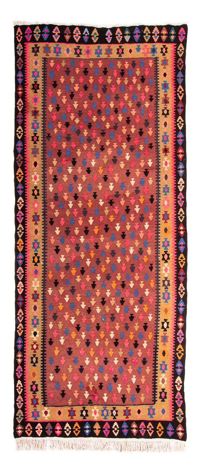 Tappeto corsia Tappeto Kelim - Vecchio - 330 x 145 cm - multicolore