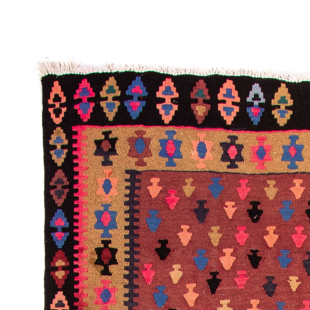 Tappeto corsia Tappeto Kelim - Vecchio - 330 x 145 cm - multicolore