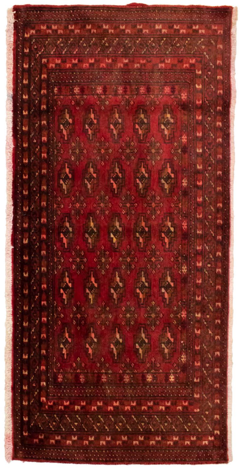 Tappeto Turkaman - 130 x 60 cm - rosso
