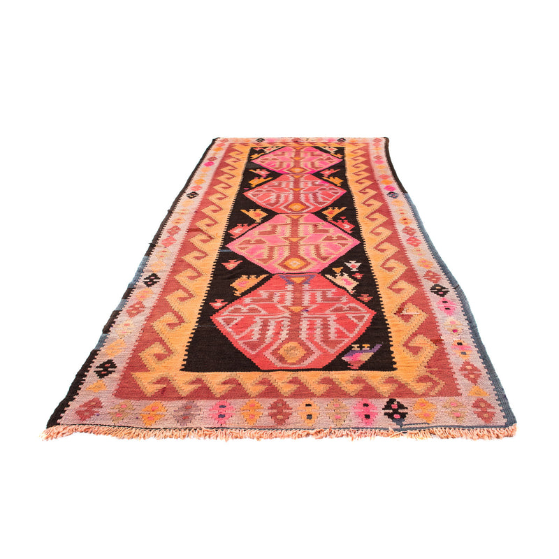 Tappeto corsia Tappeto Kelim - Vecchio - 265 x 110 cm - multicolore