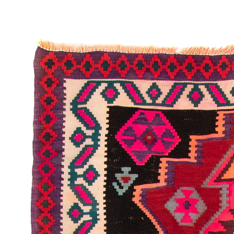 Tappeto corsia Tappeto Kelim - Vecchio - 320 x 145 cm - multicolore