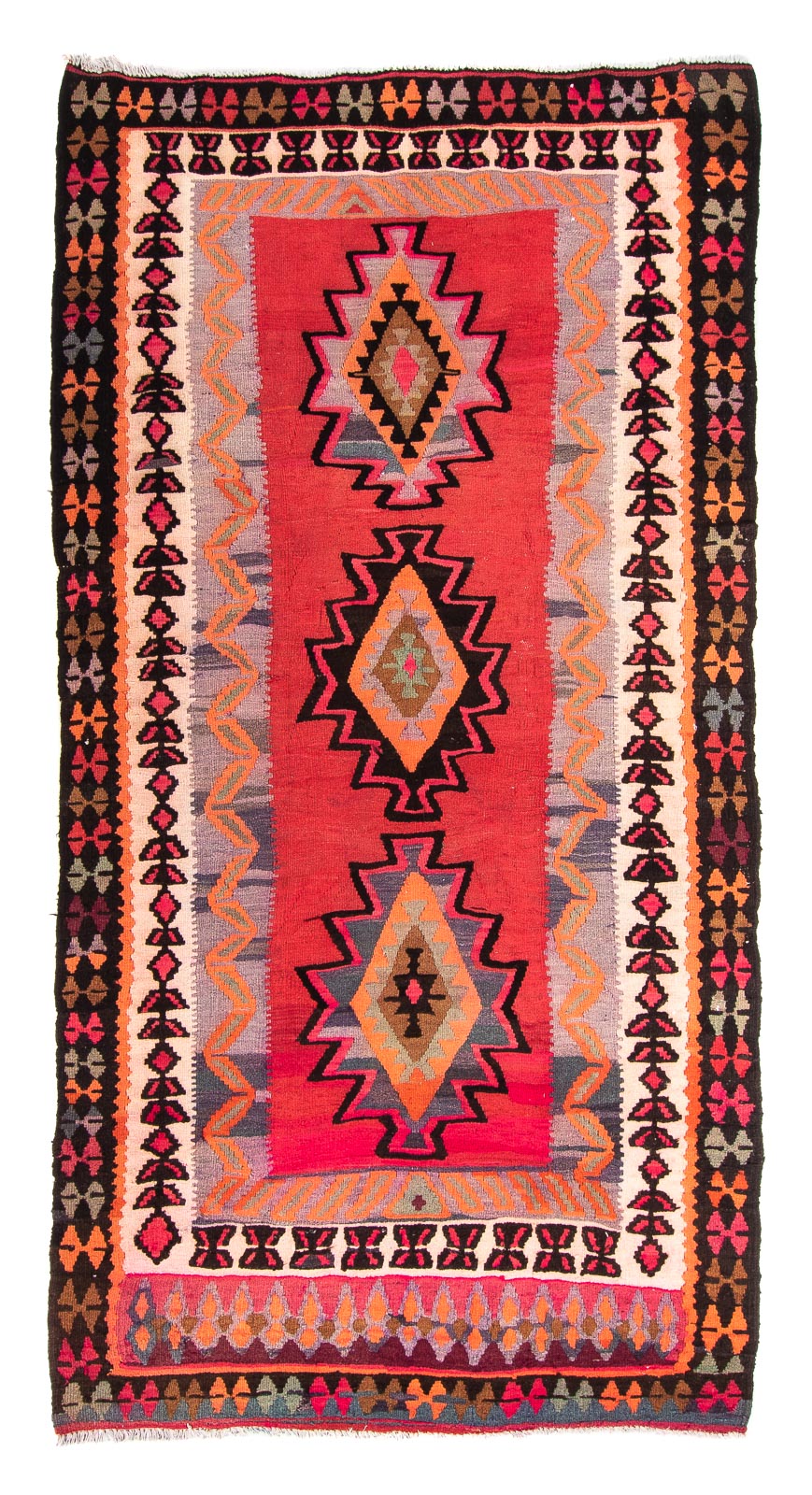 Tappeto Kelim - Vecchio - 280 x 142 cm - multicolore