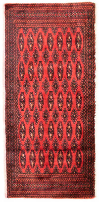 Tappeto Turkaman - 130 x 60 cm - rosso