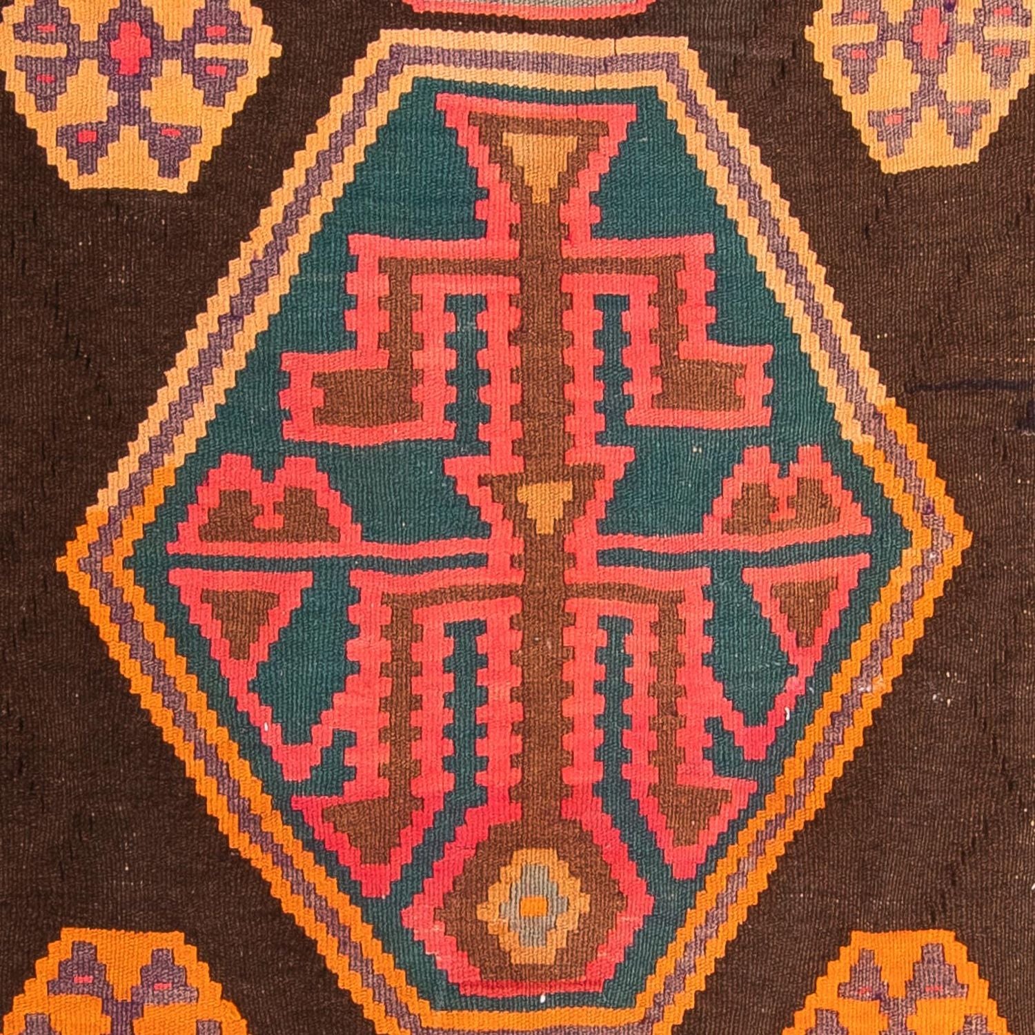 Tappeto corsia Tappeto Kelim - Vecchio - 330 x 155 cm - multicolore