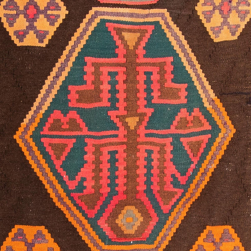 Tappeto corsia Tappeto Kelim - Vecchio - 330 x 155 cm - multicolore