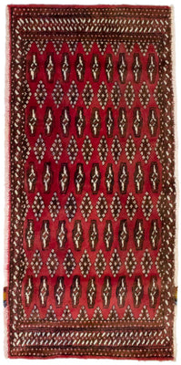 Tappeto Turkaman - 130 x 60 cm - rosso