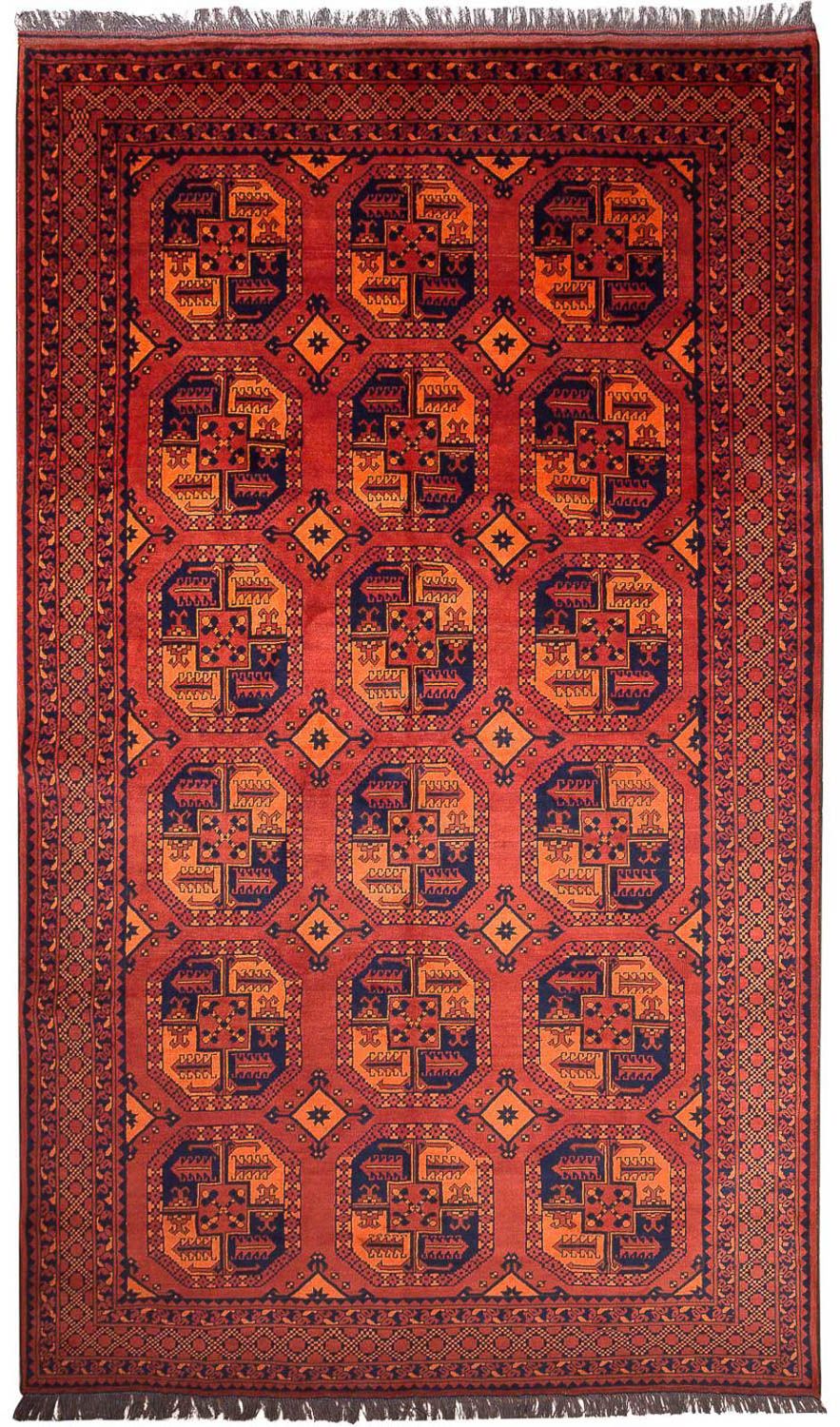 Tappeto afgano - Kunduz - 300 x 199 cm - rosso