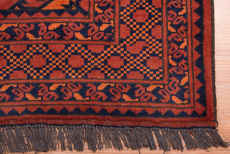 Tappeto afgano - Kunduz - 300 x 199 cm - rosso