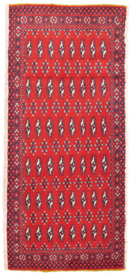 Tappeto Turkaman - 130 x 60 cm - rosso