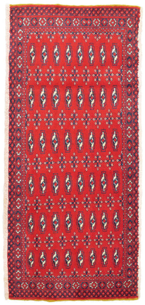 Tappeto Turkaman - 130 x 60 cm - rosso