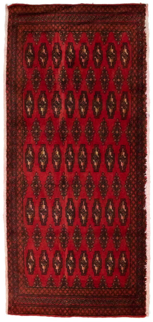 Tappeto Turkaman - 130 x 60 cm - rosso