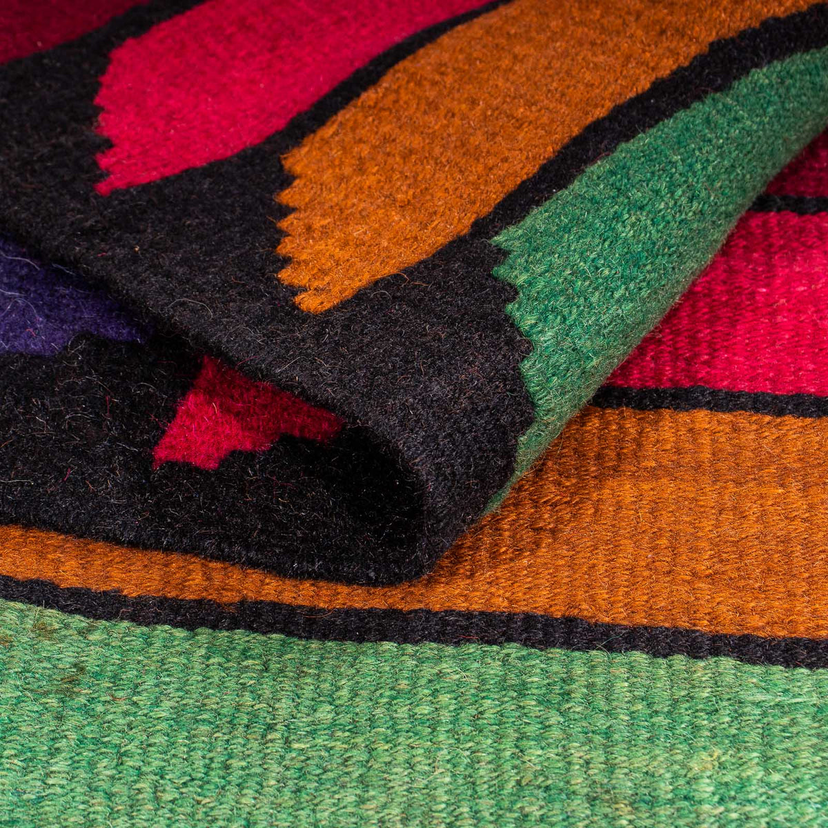 Tappeto corsia Tappeto Kelim - Vecchio - 350 x 185 cm - multicolore