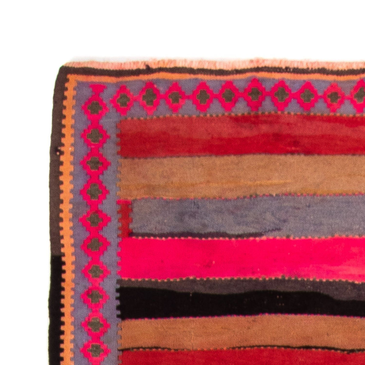 Tappeto corsia Tappeto Kelim - Vecchio - 340 x 140 cm - multicolore