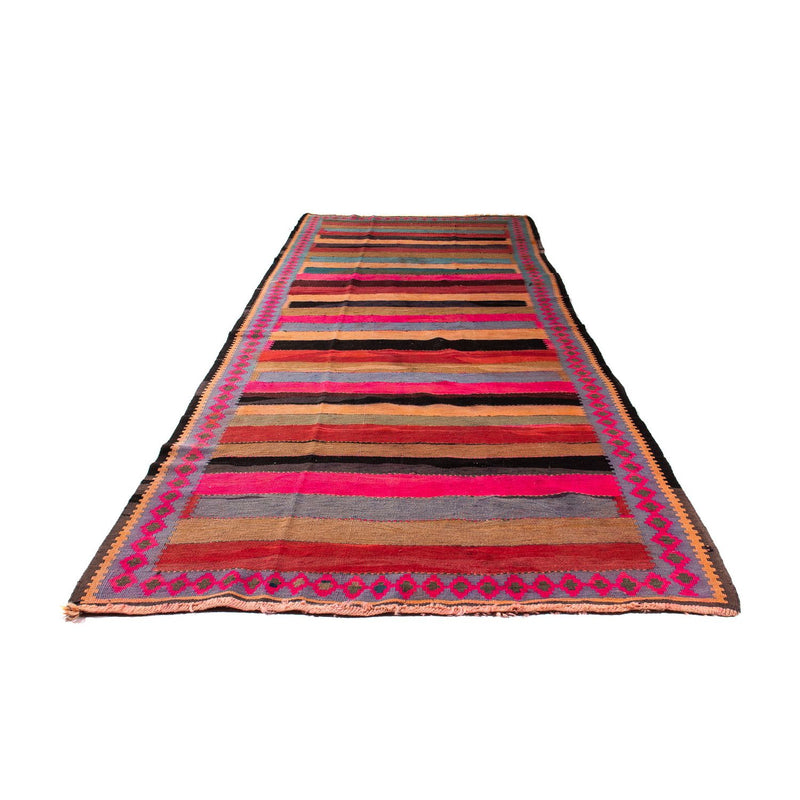 Tappeto corsia Tappeto Kelim - Vecchio - 340 x 140 cm - multicolore