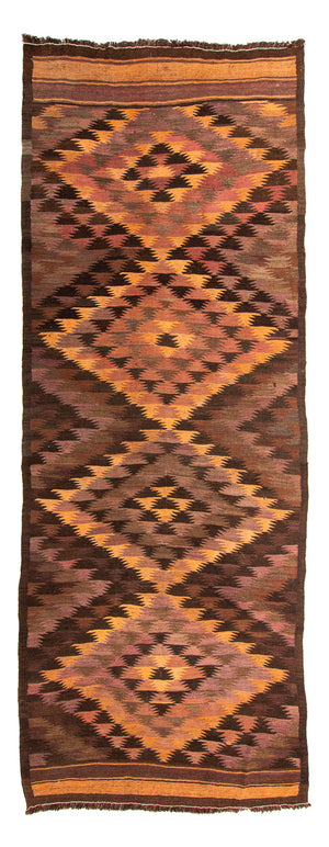 Tappeto corsia Tappeto Kelim - Vecchio - 380 x 145 cm - multicolore
