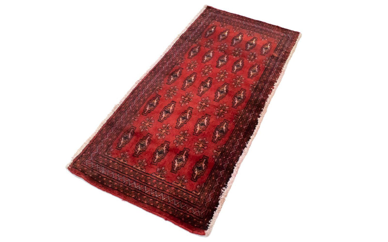 Tappeto Turkaman - 130 x 60 cm - rosso