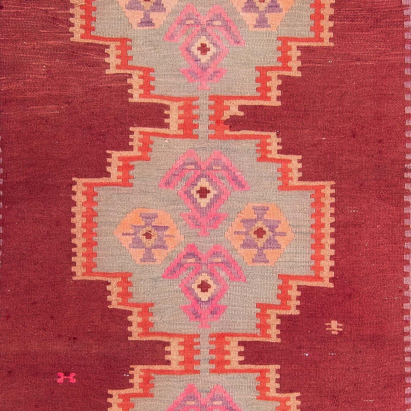 Tappeto corsia Tappeto Kelim - Vecchio - 395 x 180 cm - multicolore