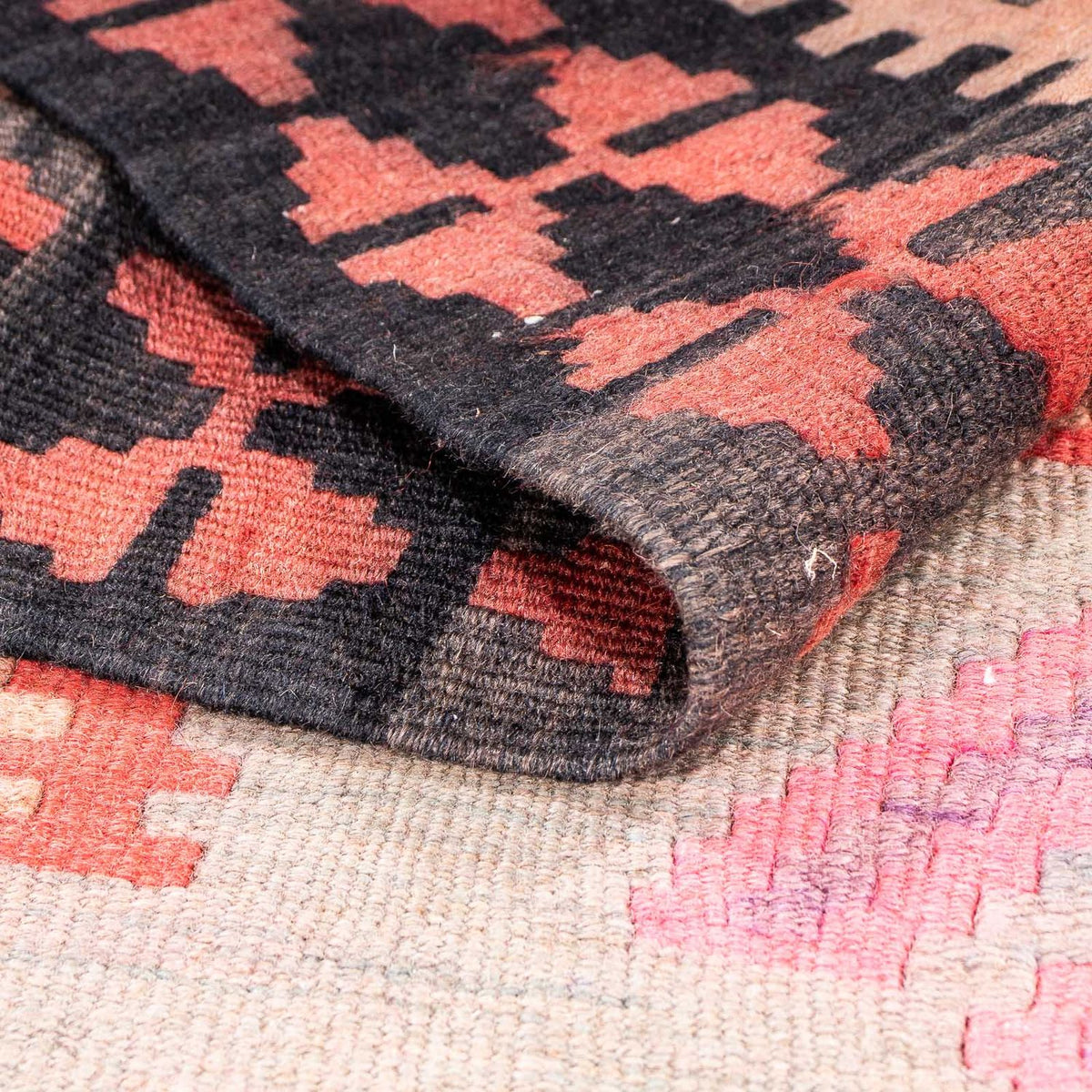 Tappeto corsia Tappeto Kelim - Vecchio - 395 x 180 cm - multicolore