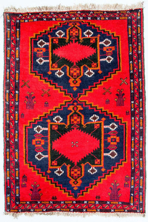 Tappeto Belutsch - 141 x 92 cm - rosso