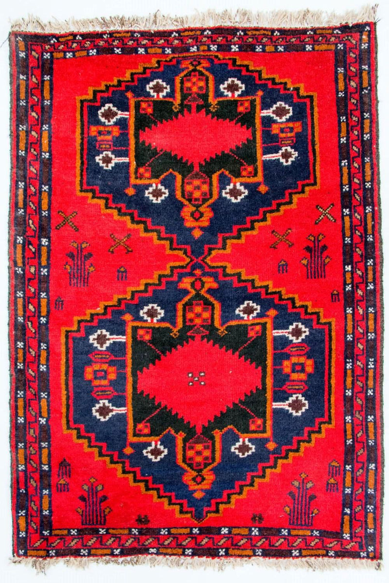 Tappeto Belutsch - 141 x 92 cm - rosso