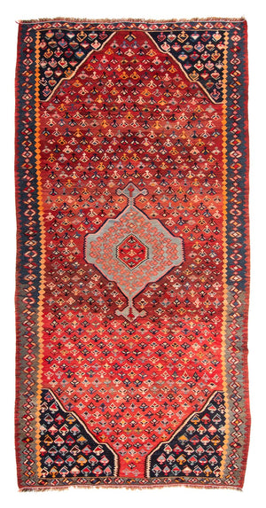 Tappeto Kelim - Vecchio - 340 x 170 cm - multicolore