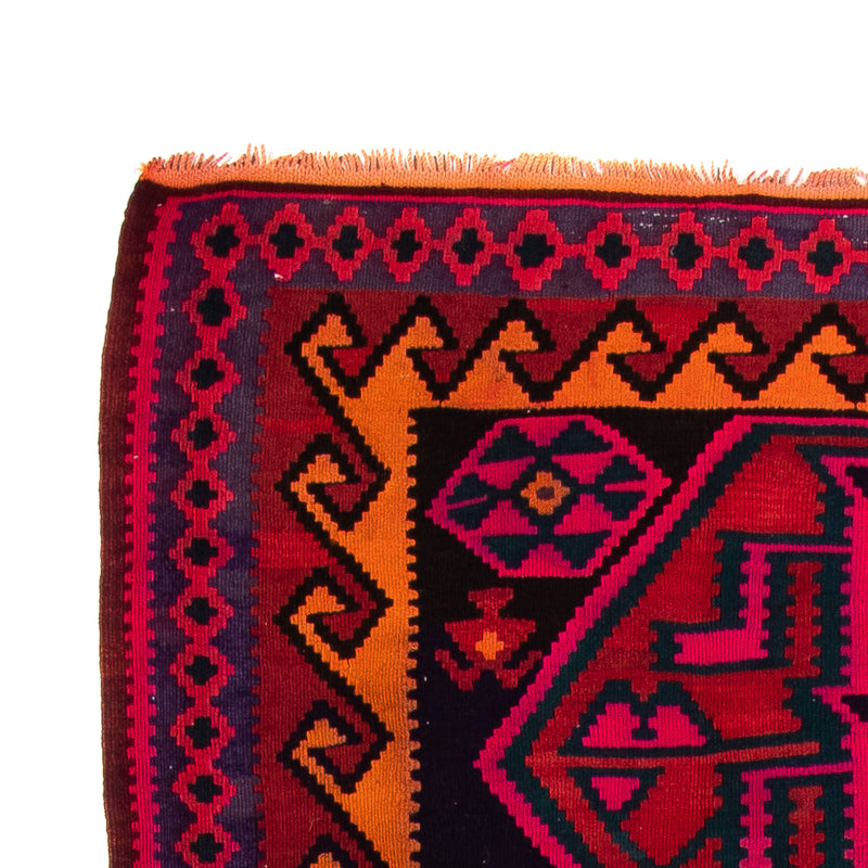 Tappeto corsia Tappeto Kelim - Vecchio - 345 x 150 cm - multicolore