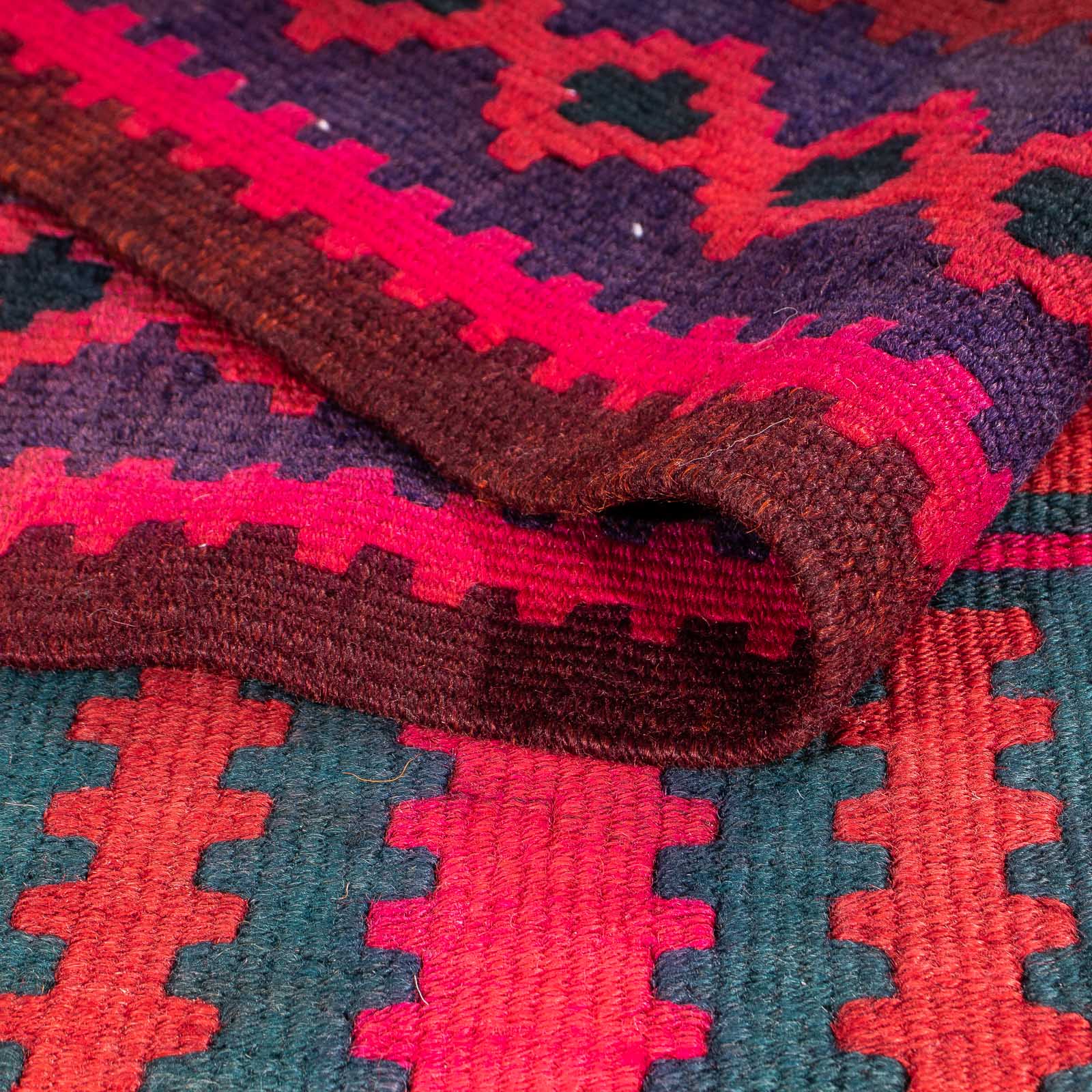 Tappeto corsia Tappeto Kelim - Vecchio - 345 x 150 cm - multicolore