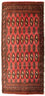 Tappeto corsia Tappeto Turkaman - 100 x 50 cm - rosso