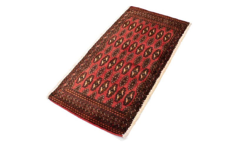 Tappeto corsia Tappeto Turkaman - 100 x 50 cm - rosso