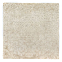 Tappeto di lana quadrato  - 67 x 66 cm - beige