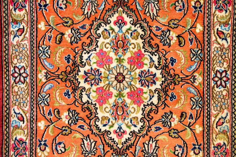 Tappeto corsia Tappeto Persero - Ghom - 213 x 70 cm - arancione