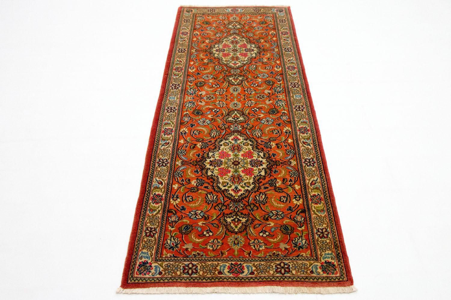 Tappeto corsia Tappeto Persero - Ghom - 213 x 70 cm - arancione