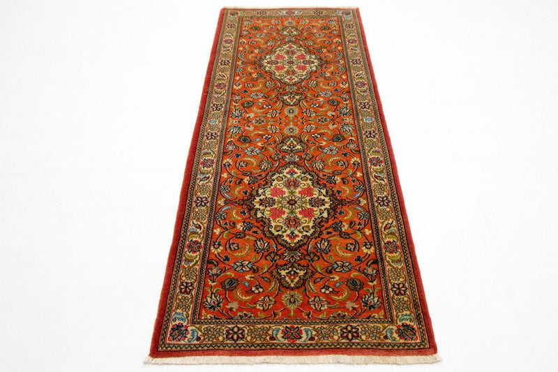 Tappeto corsia Tappeto Persero - Ghom - 213 x 70 cm - arancione
