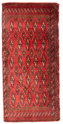 Tappeto corsia Tappeto Turkaman - 100 x 50 cm - rosso