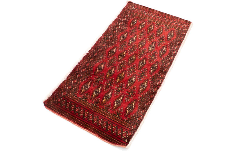 Tappeto corsia Tappeto Turkaman - 100 x 50 cm - rosso