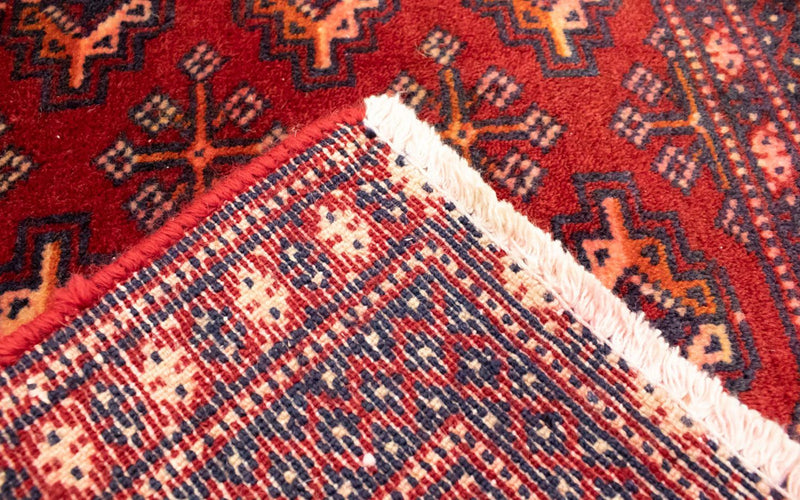 Tappeto corsia Tappeto Turkaman - 100 x 50 cm - rosso