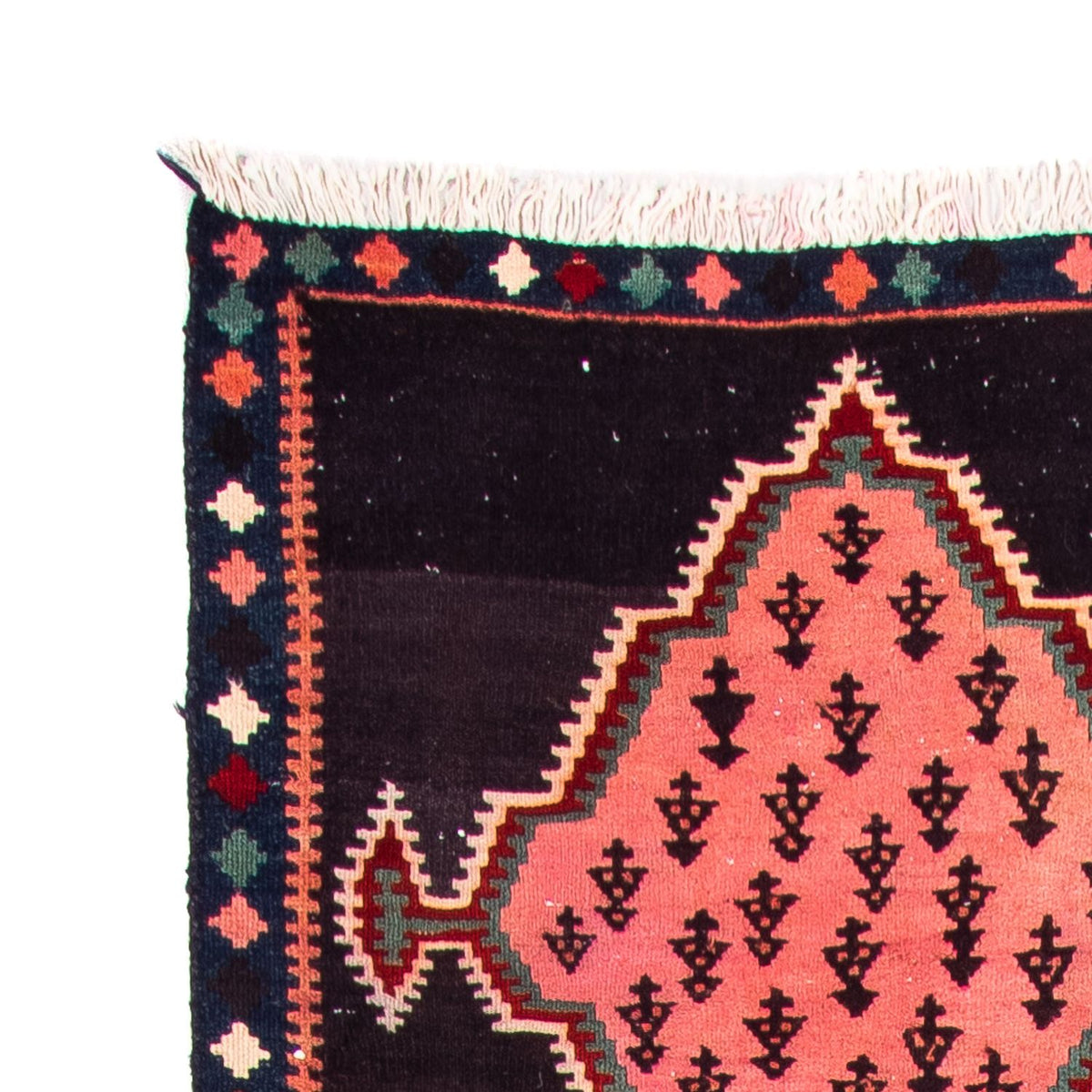 Tappeto corsia Tappeto Kelim - Vecchio - 370 x 100 cm - multicolore