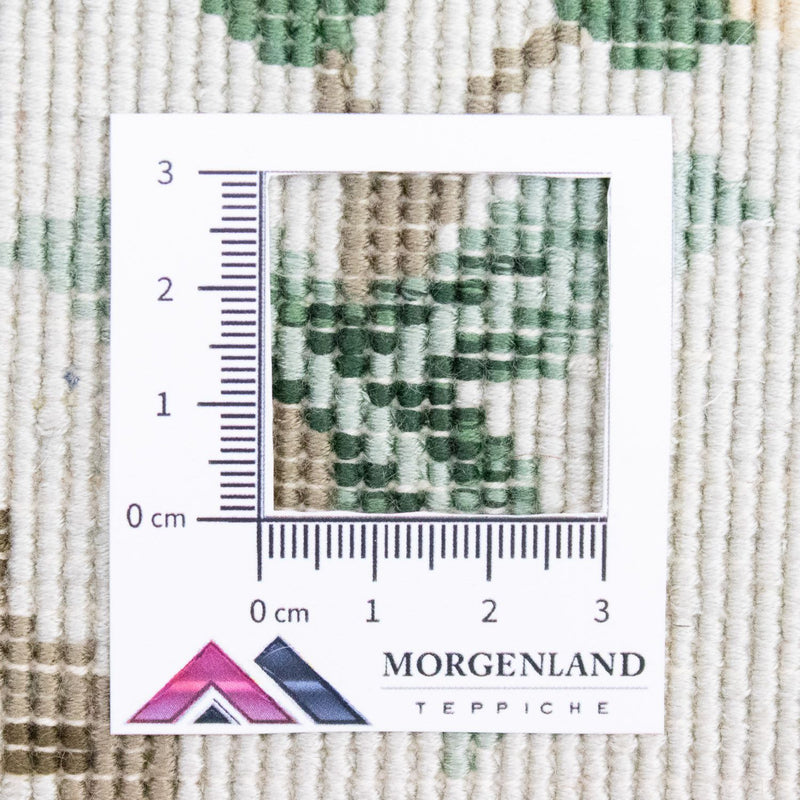 Tappeto di seta - seta cinese quadrato  - 31 x 31 cm - multicolore