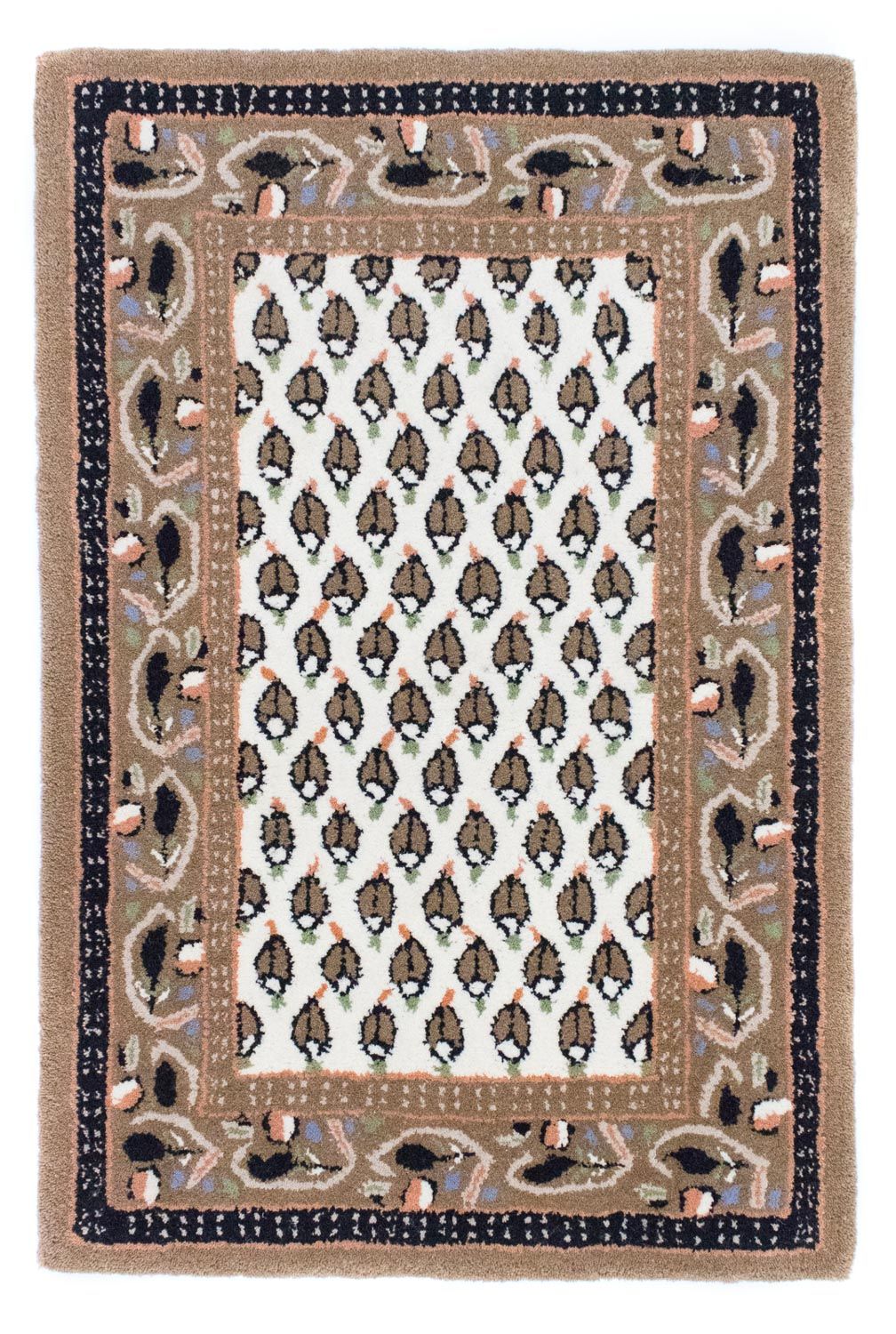 Tappeto di lana - 90 x 60 cm - beige