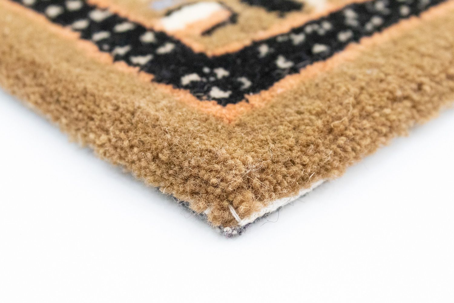 Tappeto di lana - 90 x 60 cm - beige