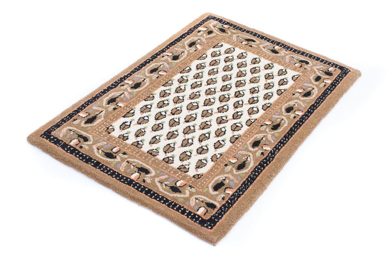 Tappeto di lana - 90 x 60 cm - beige