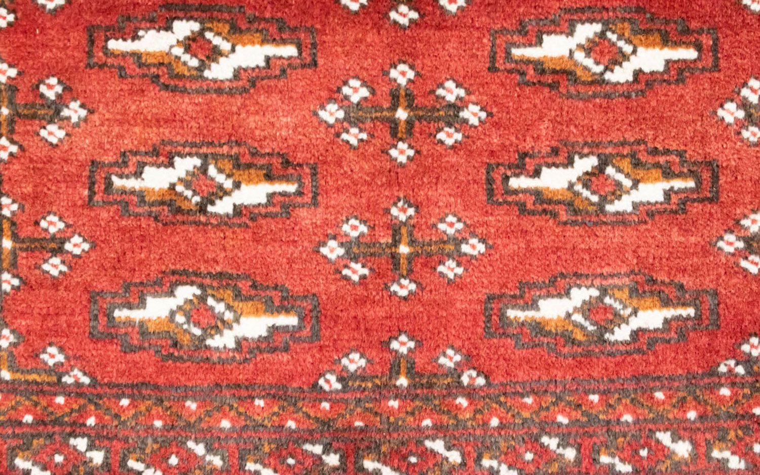 Tappeto corsia Tappeto Turkaman - 100 x 50 cm - rosso