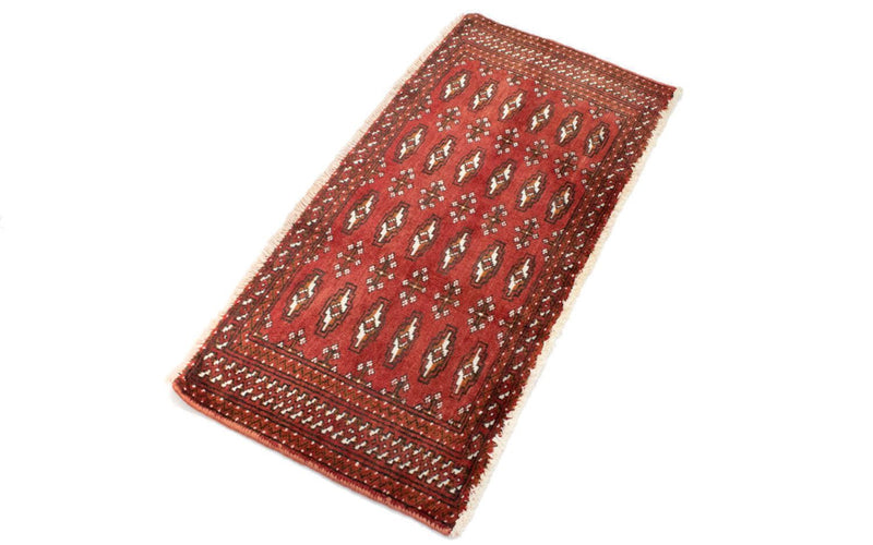 Tappeto corsia Tappeto Turkaman - 100 x 50 cm - rosso